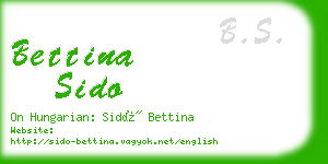 bettina sido business card